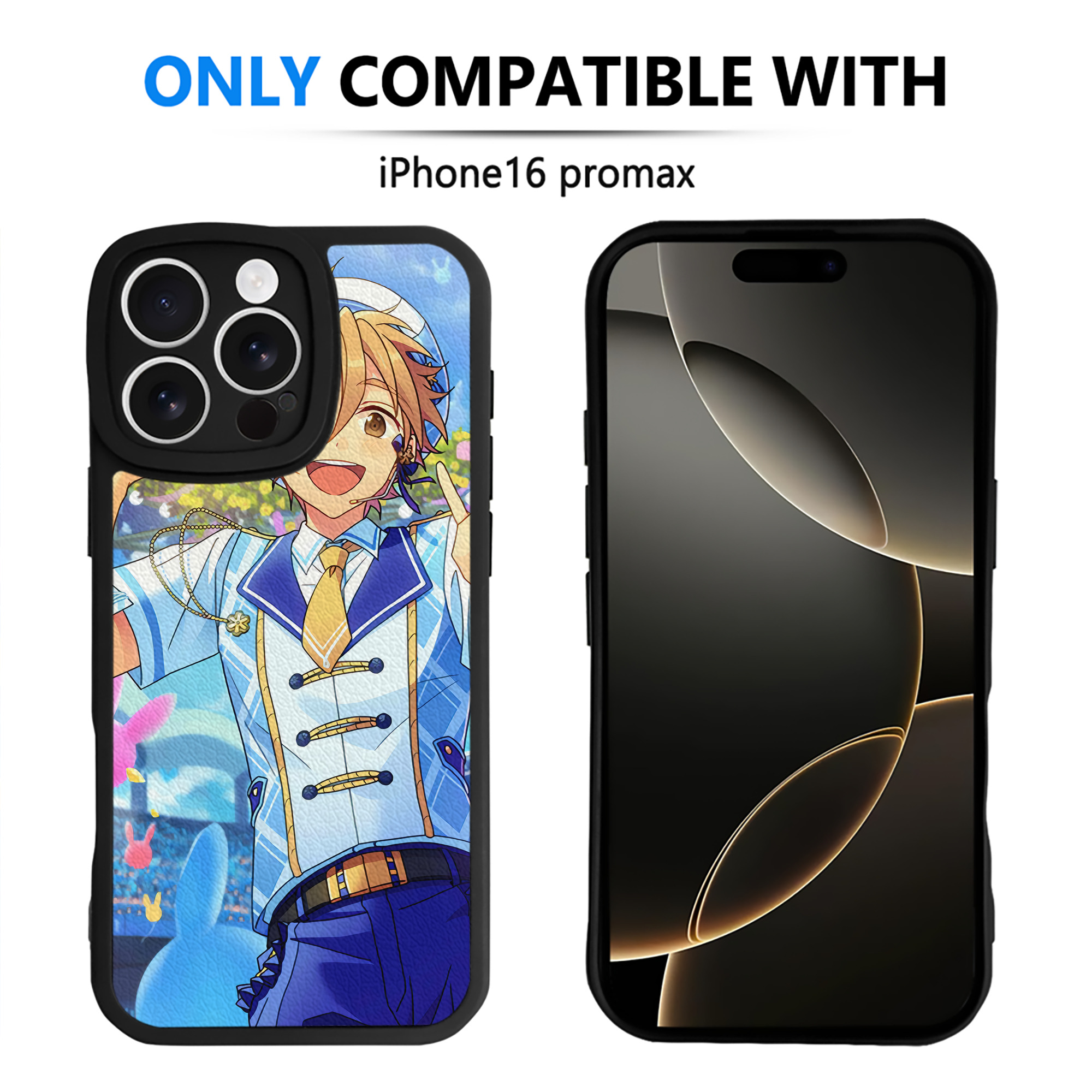 （画像用） あんさんぶるスターズ! Ensemble Stars 【iPhone 16シリーズ対応】シリコンスマホケース（レザー調） 材質：シリコン